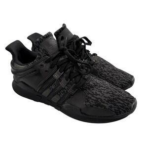 Adidas EQT ADV 91 16 Mens Black Grey Knit Running Shoes Sneakers Size‎ 12